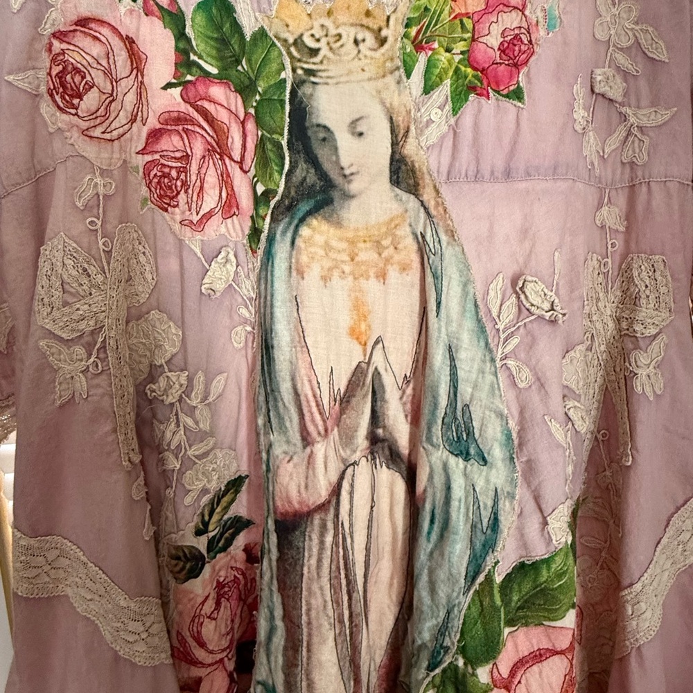 Magnolia Pearl Roan Irish Lilac Floral Embroidered Dress - Picture 5 of 11